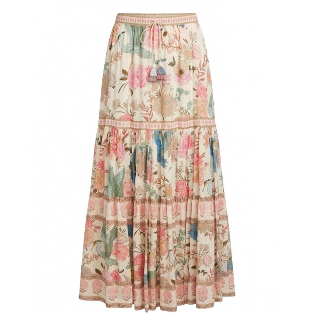 NEW STRAWBERRY PARIS women's osiris heron skirt in multi-color